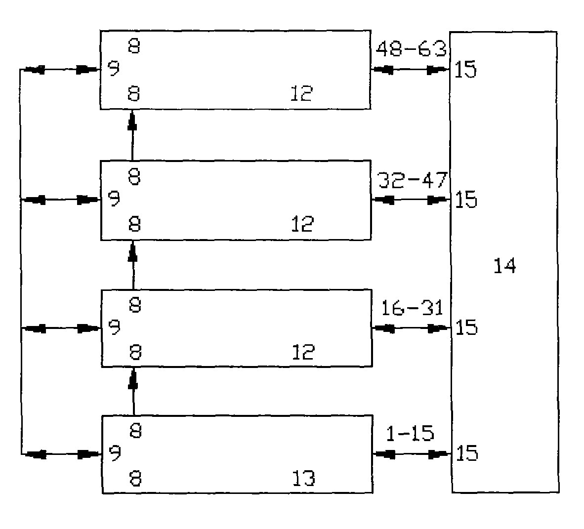 Open type spectrometer receiving channel extension system