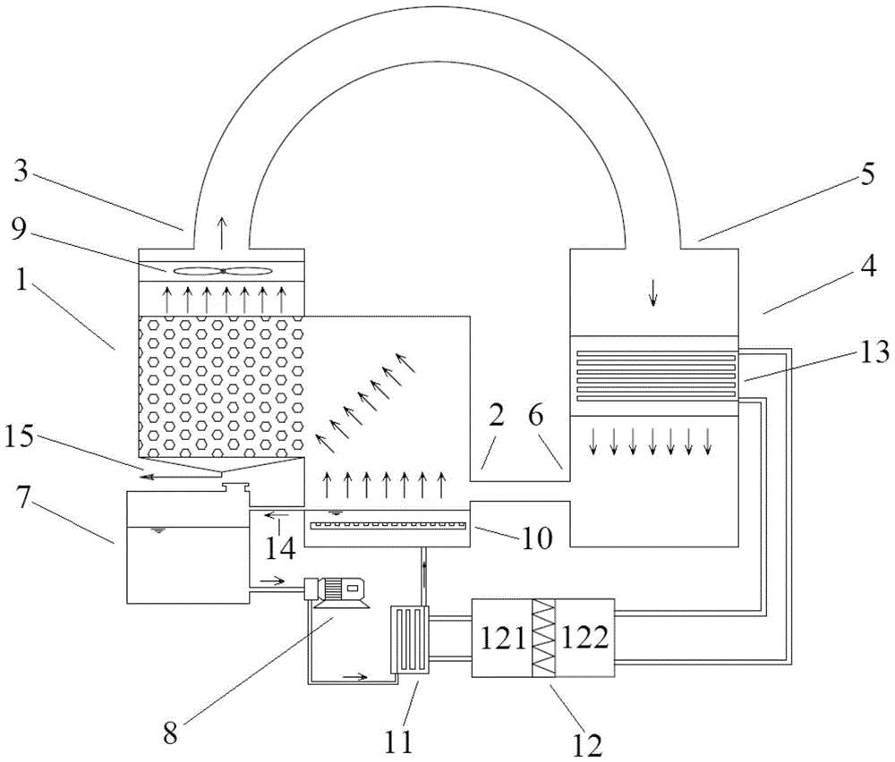 Concentrated brine evaporation crystallization system