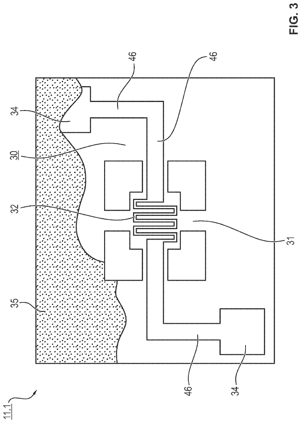 Gas detection device with a detector and with a compensator and gas detection process with such a gas detection device