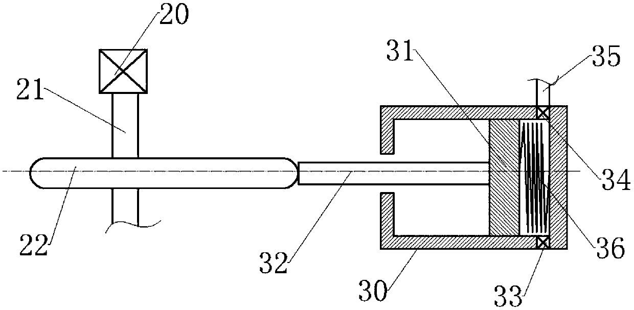 Thermoplastic film coiling device capable of automatically cutting