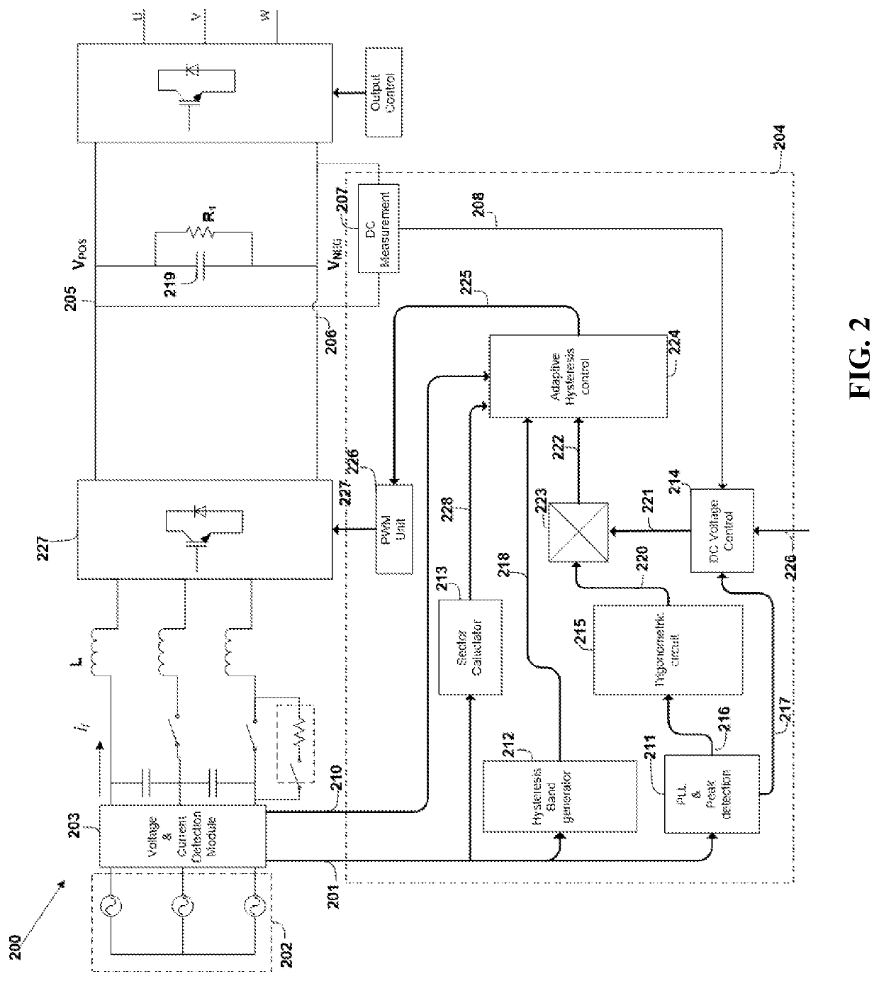 Voltage doubling variable frequency drive