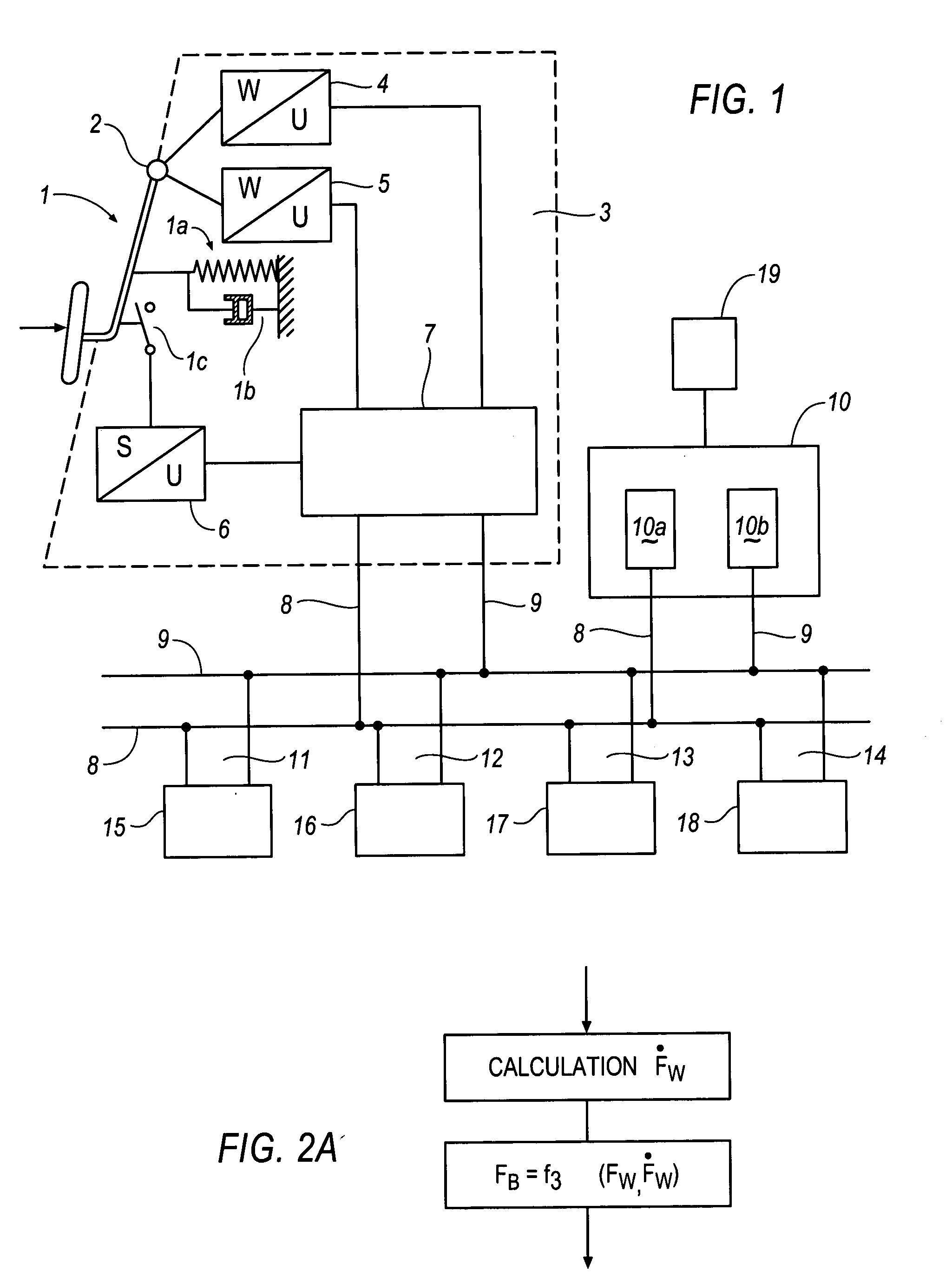 Method and device for controlling or regulating the brake system of a motor vehicle according to the "brake by wire" principle