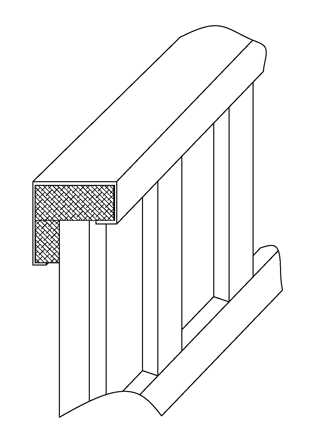 Deck handrail cover