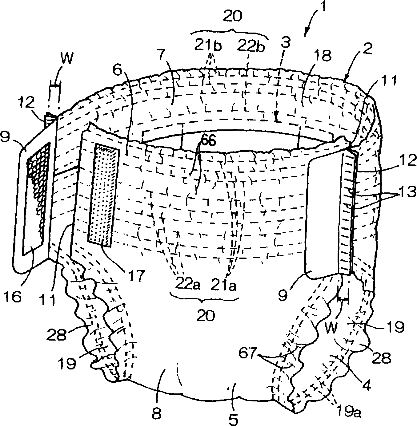 Method of manufacturing disposable wearing article