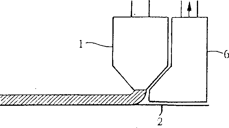 Casting head for solution preparing of film