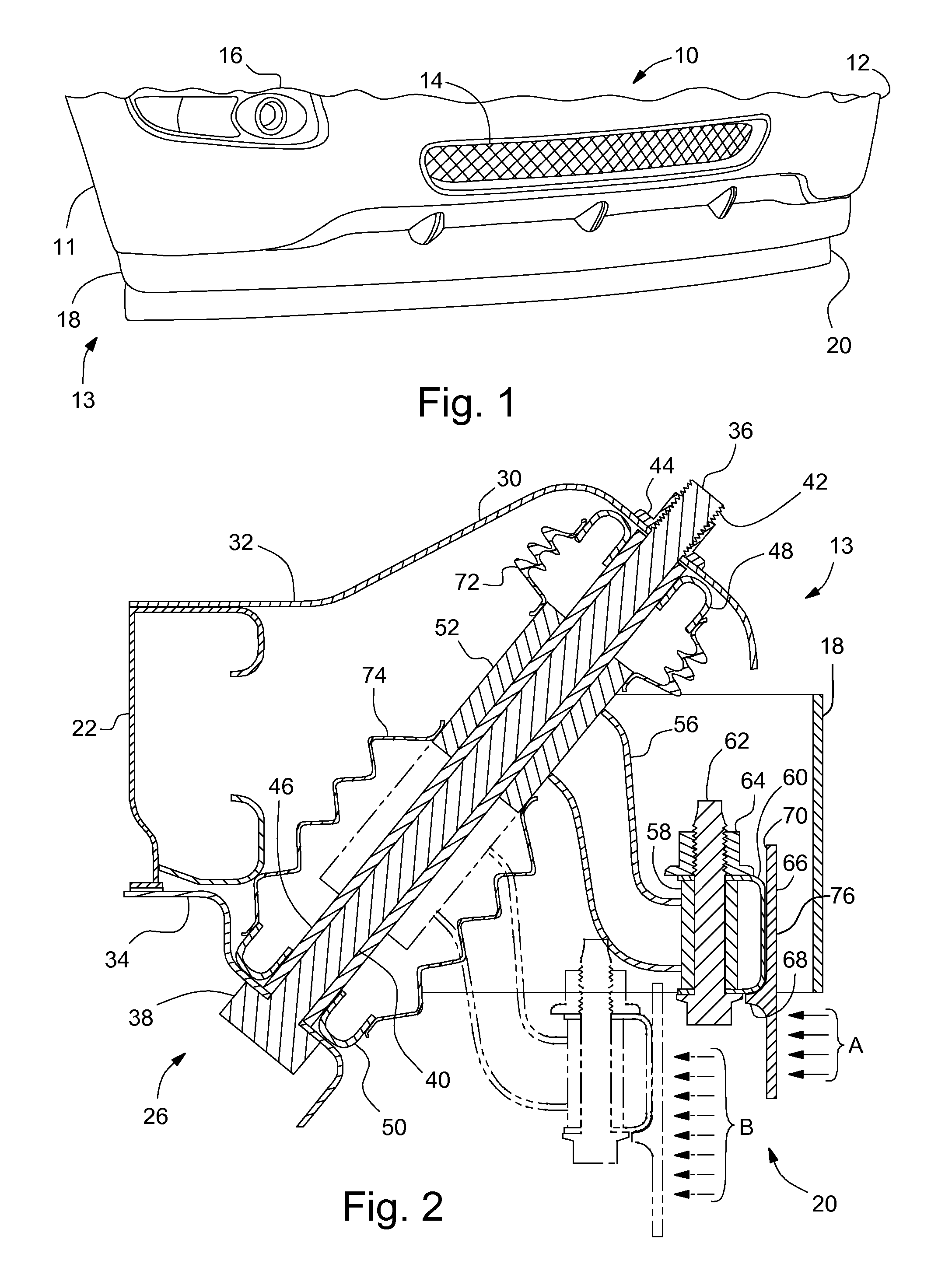 Passively deployable air dam for a vehicle