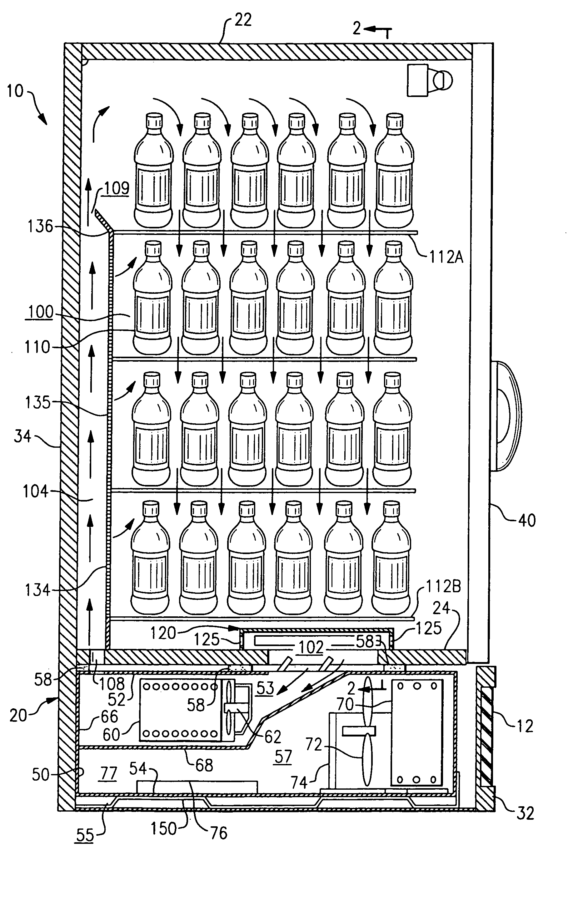 Modular refrigeration cassette with condensate evaporative tray