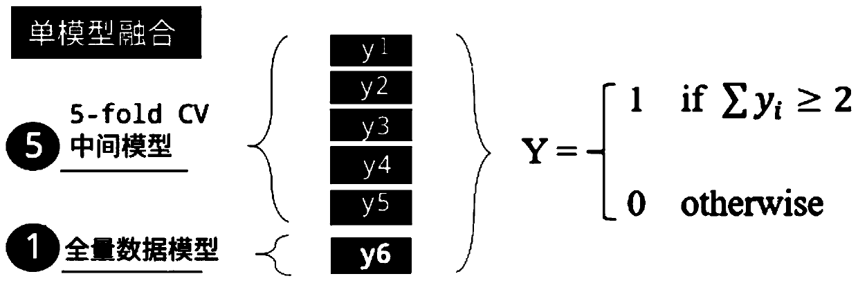 Single-model fusion method based on cross validation