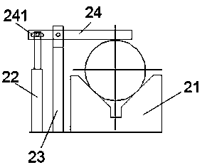 A steel pipe processing device with a lifting spindle