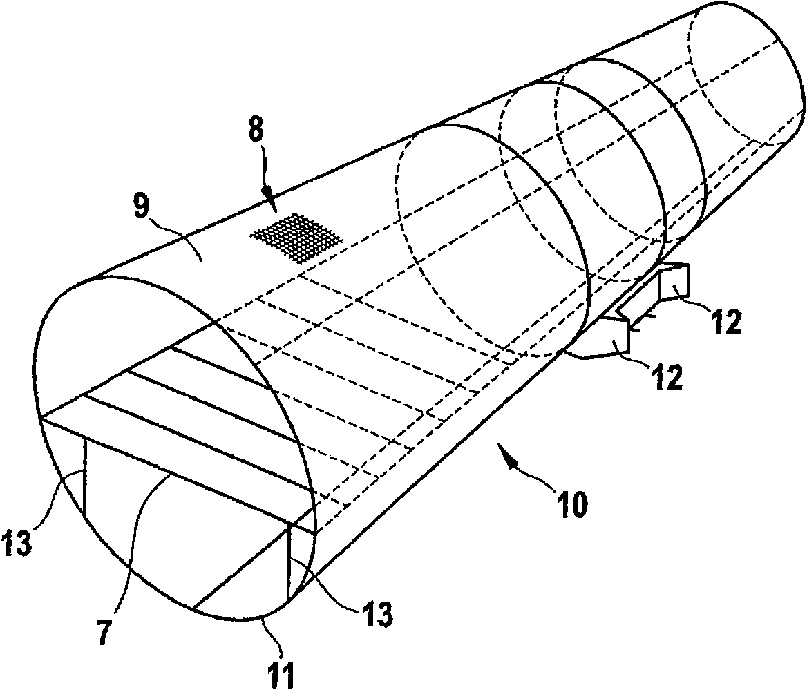 Fuselage of an aircraft or spacecraft of CRP/metal hybrid construction with a metal framework