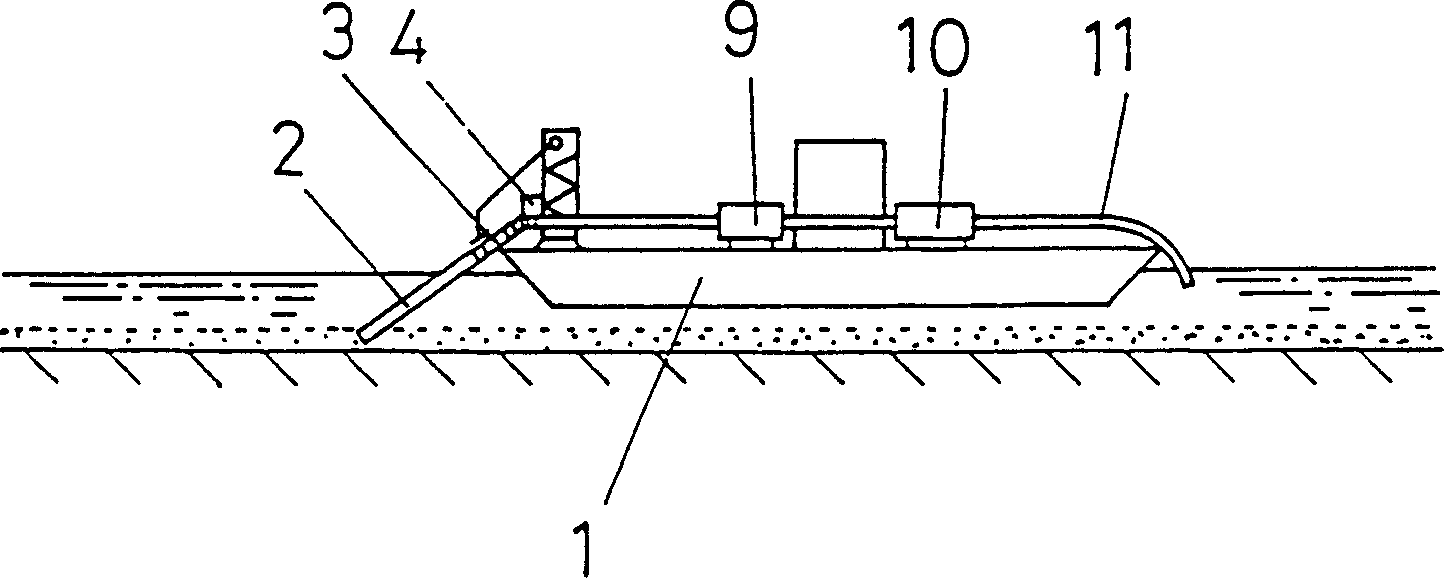 Digging and separating method for placer gold and equipment thereof