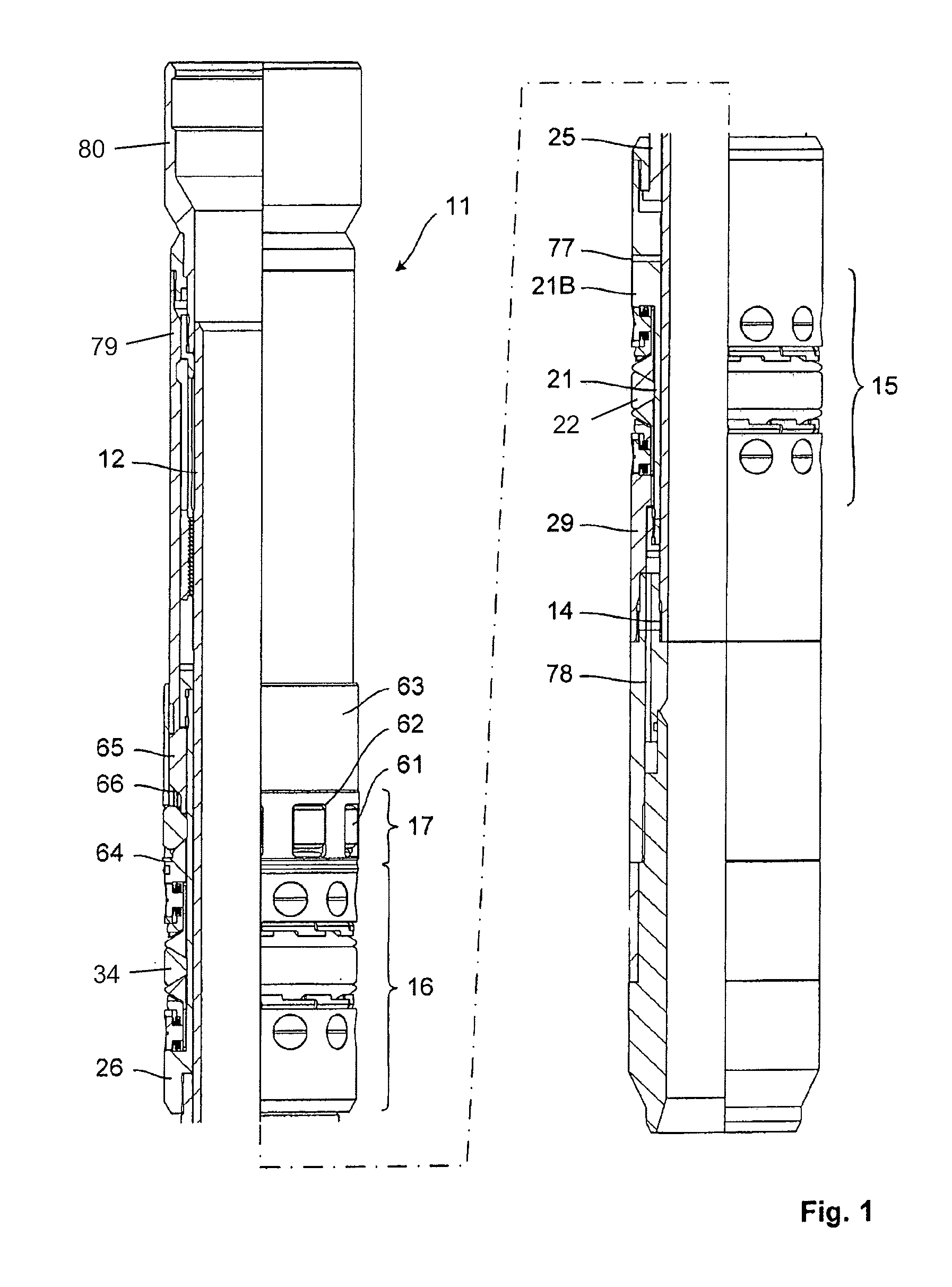 Device for carrying a replacement safety valve in a well tube