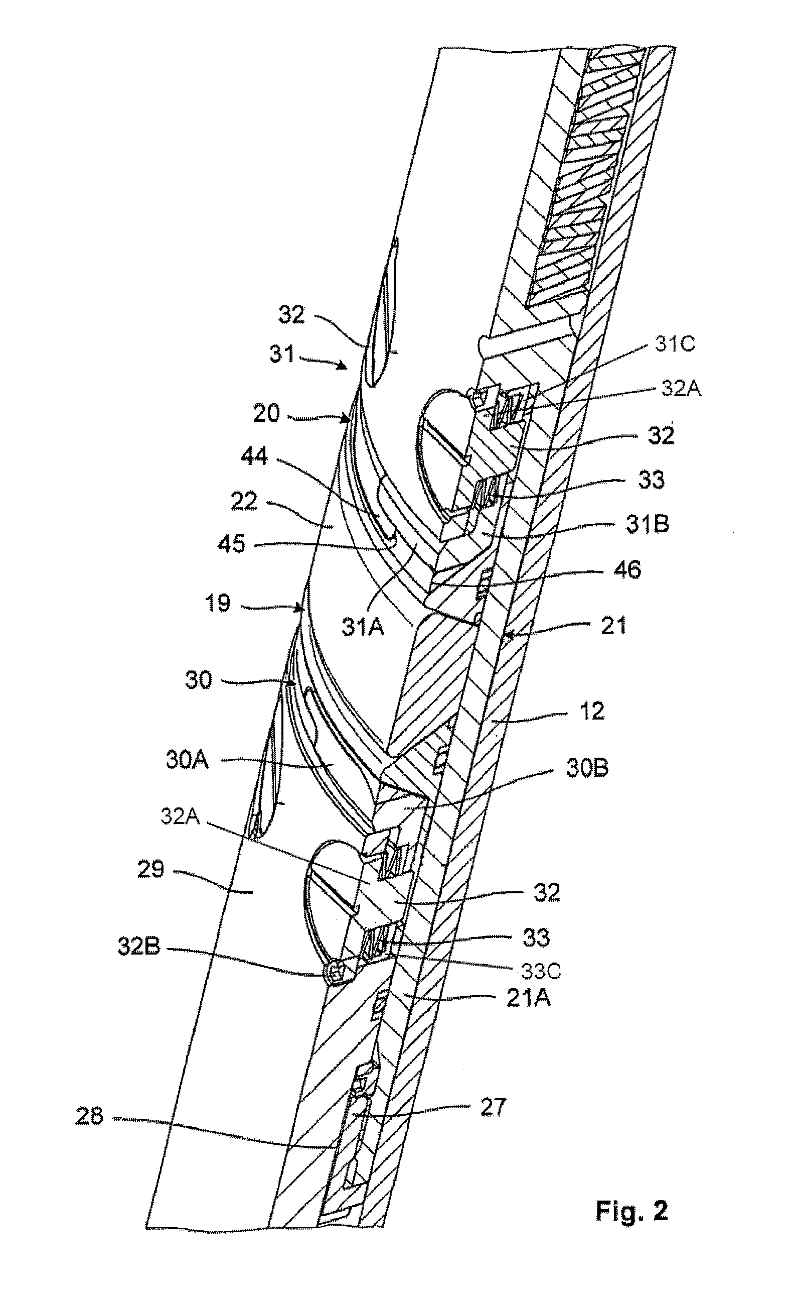 Device for carrying a replacement safety valve in a well tube