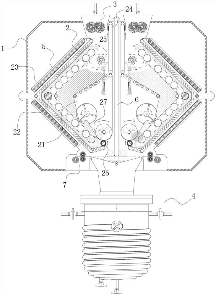 Pressing type continuous traditional Chinese medicine extraction equipment for pharmacy