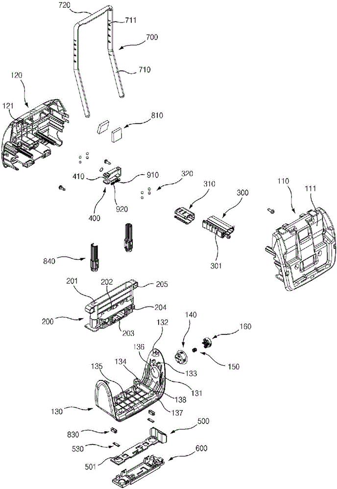 Headrest moving device