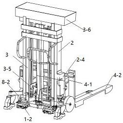 Truck-mounted self-loading and self-unloading forklift with weighing function