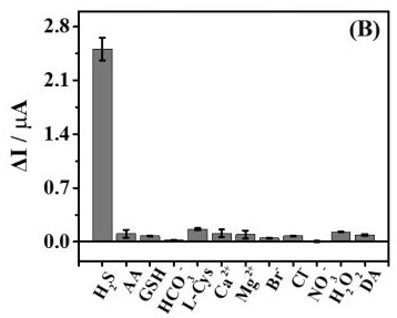 A kind of preparation method and application of hydrogen sulfide photoelectrochemical sensor