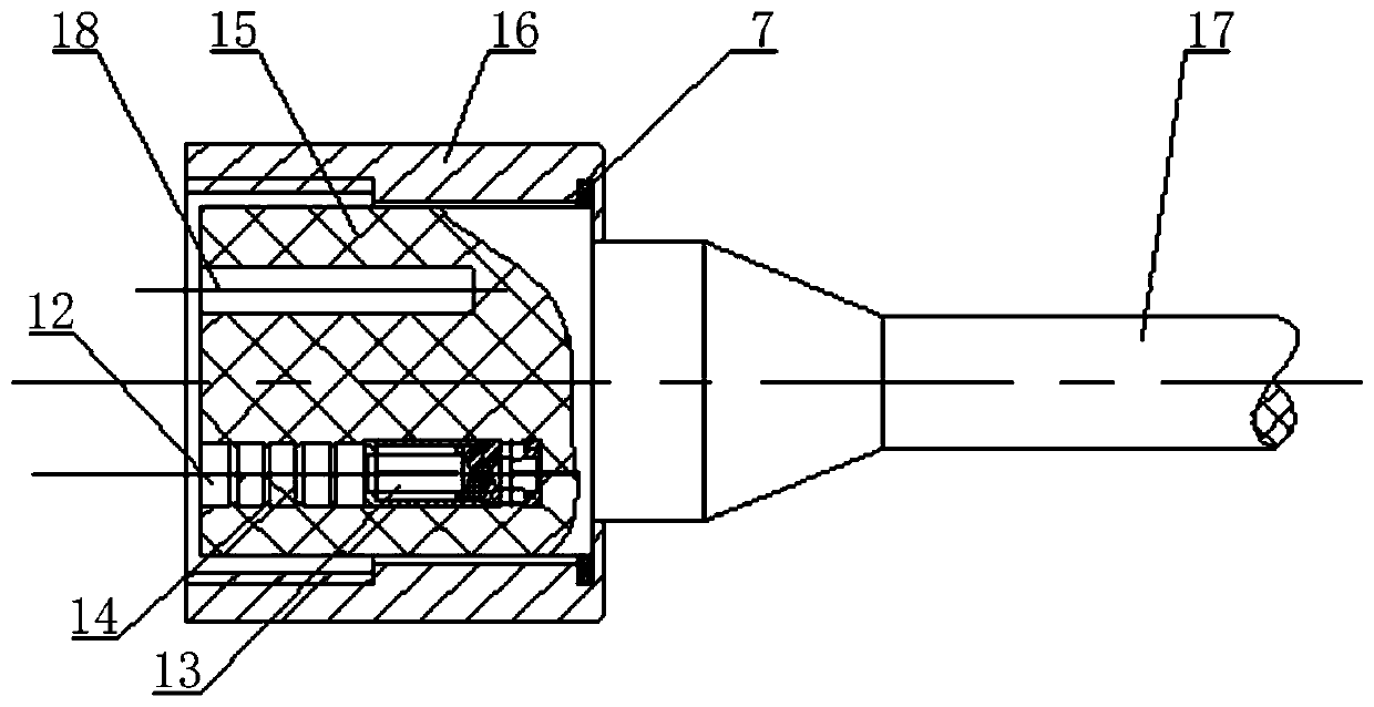 Reverse standard type misplug-proof watertight connector