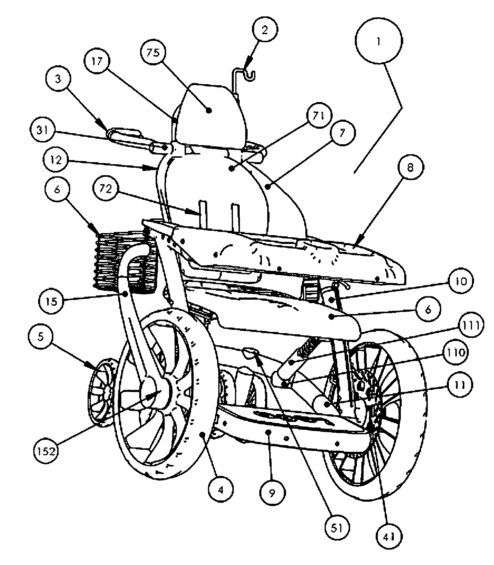 Adjustable adult mobility device