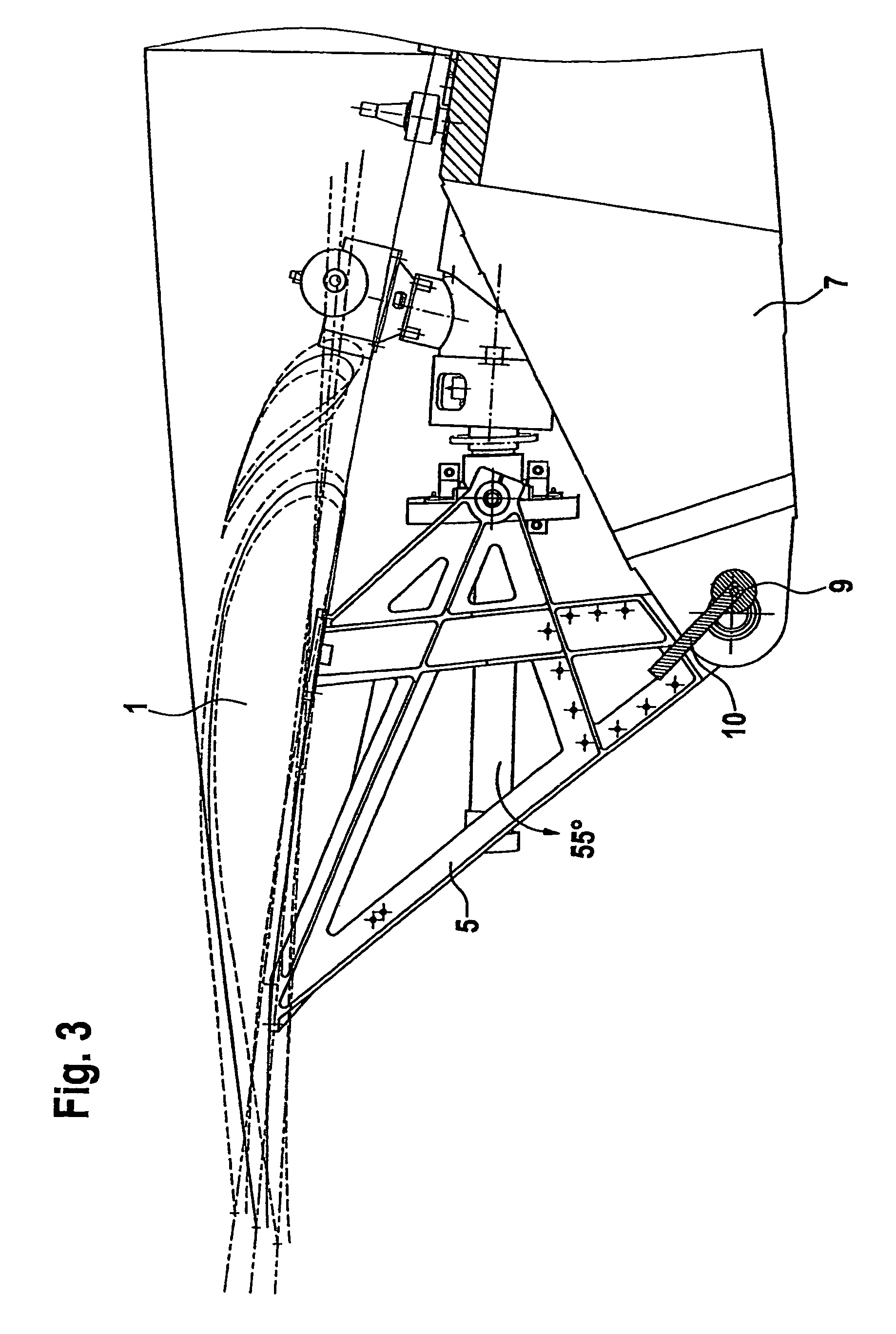 Device for monitoring tiltable flaps on aircraft wings