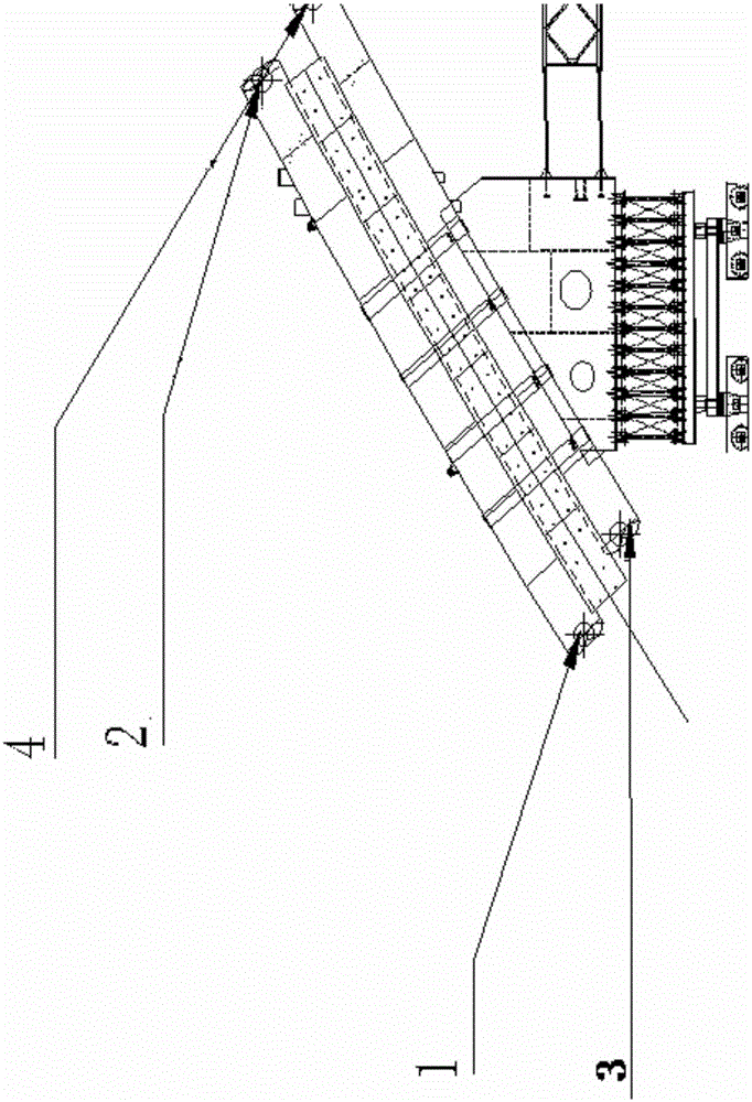 Intelligent measurement construction method for positioning long arch ribs of railway