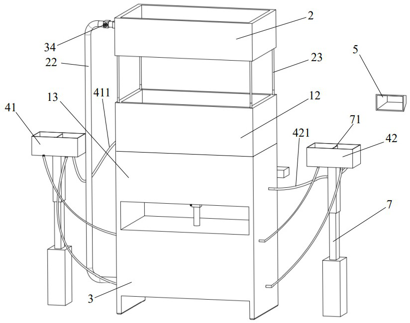 Experimental method based on karst collapse experimental device with dominant channel in upper covering layer