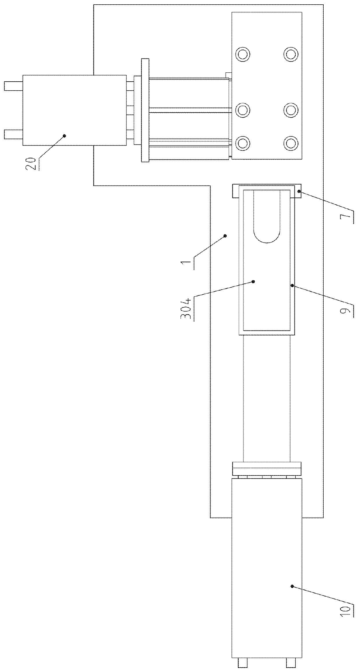 Automatic production device for medical gauze textile machine turning and sliding plate