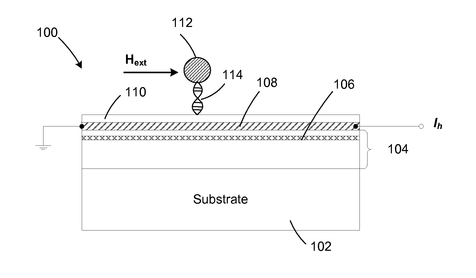 Magnetic biosensor and a magnetic biosensor array comprising the same