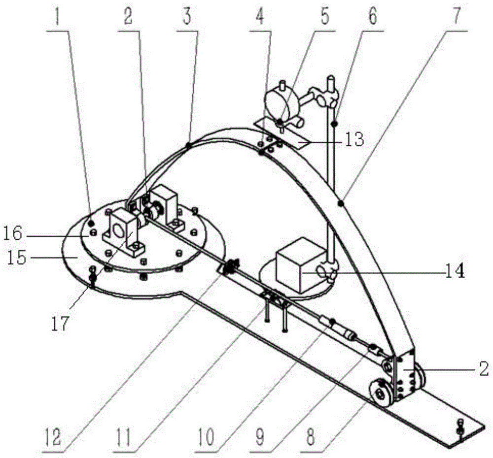 Observation device for virtual work principle exhibition and teaching