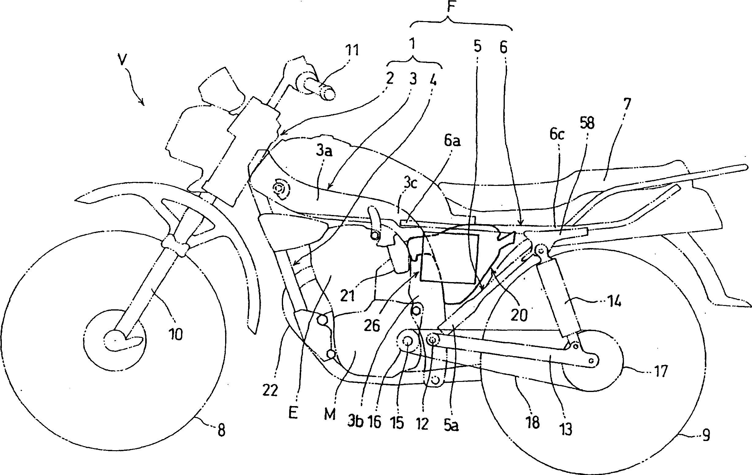 Vehicle engine with air cleaner