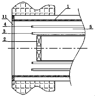 Smoke classifying and inner circulating type low-NOx and high-calorific-value fuel gas combustion device
