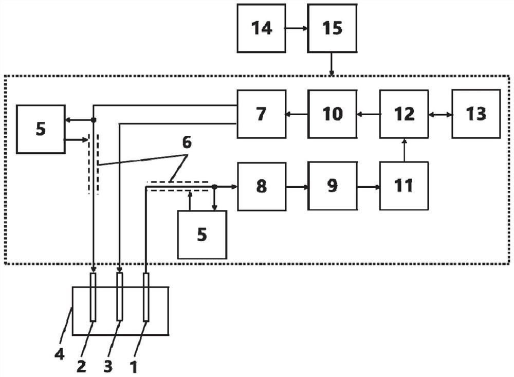 Water body heavy metal real-time detection device and method based on iron oxyhydroxide nano material