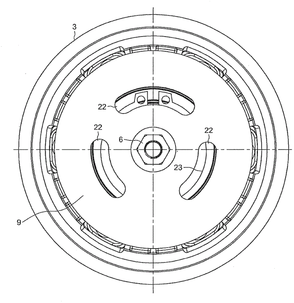 Pre-assembled pulley device with elastic ring and method of installing same