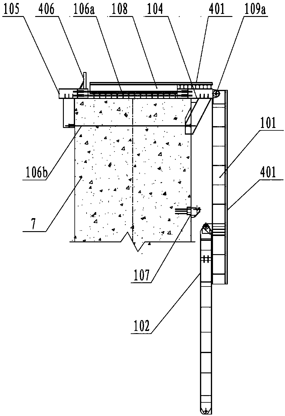 Telescopic bracket, steel box girder hoisting device and hoisting method