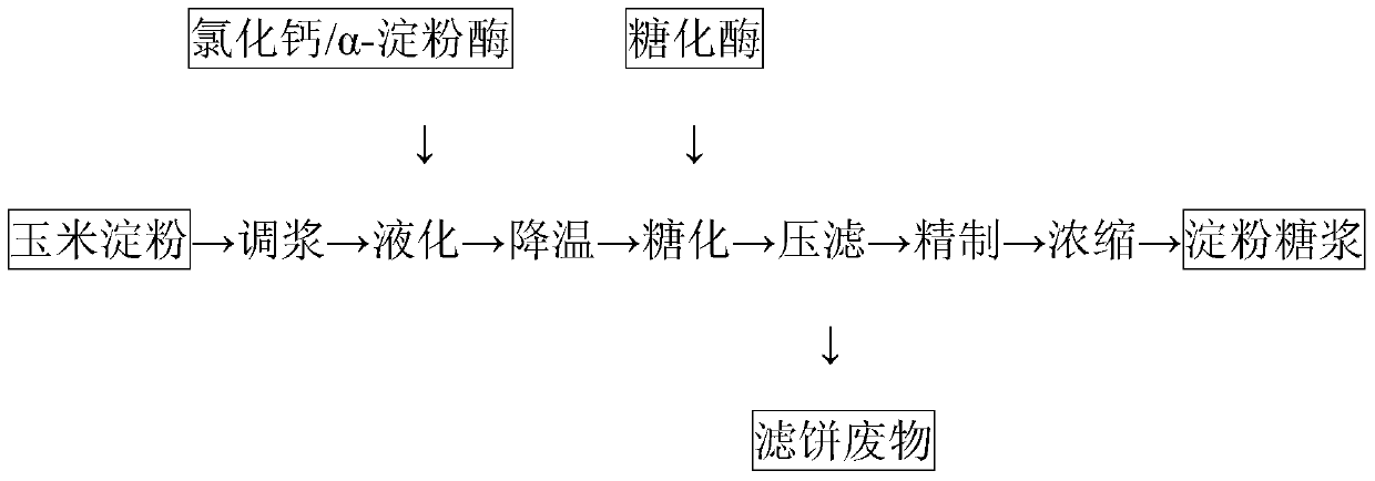 A device and method for enriching and separating sugar grains from starch sugar by enzymatic method