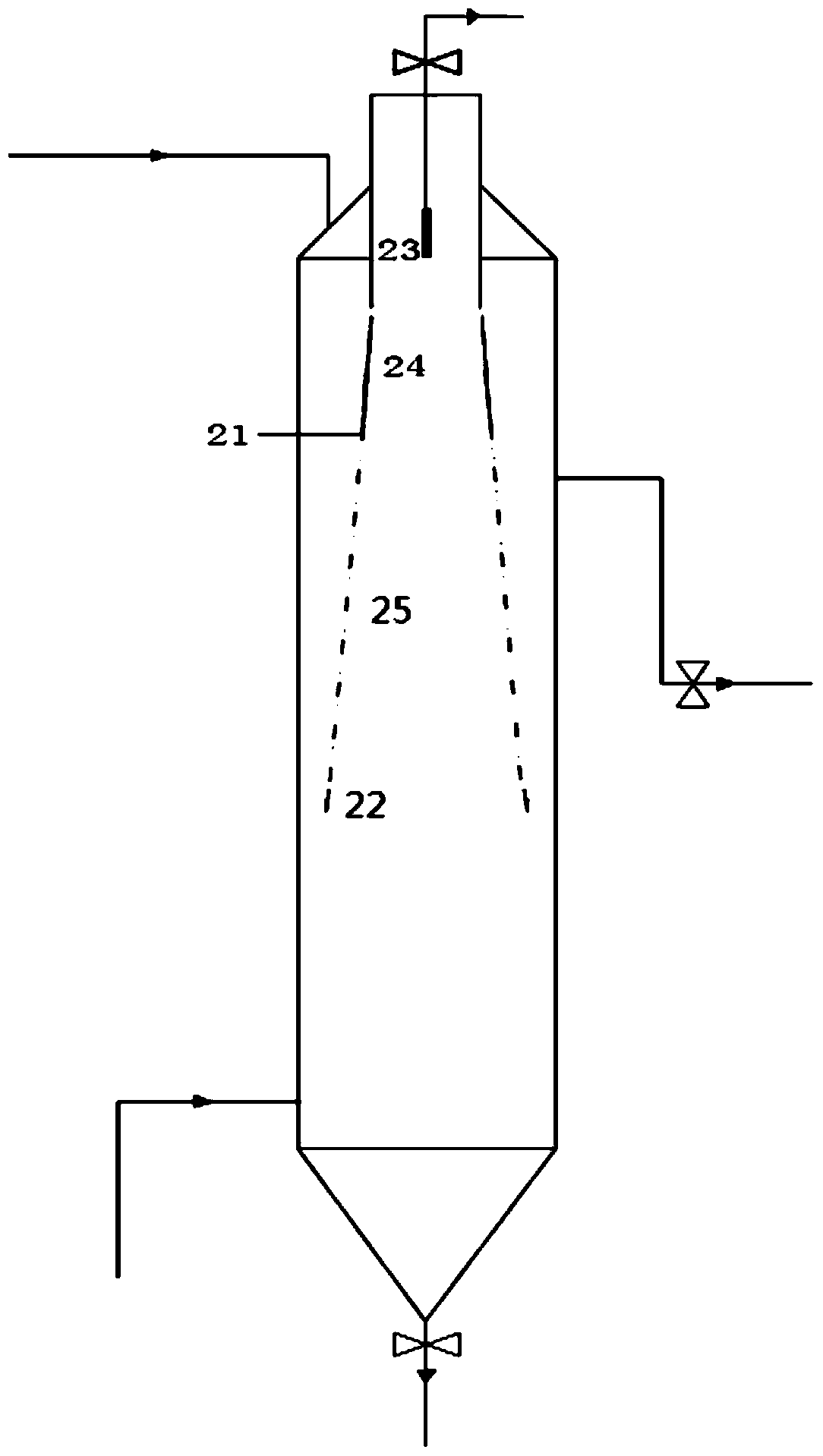 A device and method for enriching and separating sugar grains from starch sugar by enzymatic method