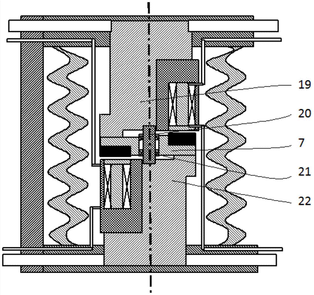 Self-opening vacuum circuit breaker device