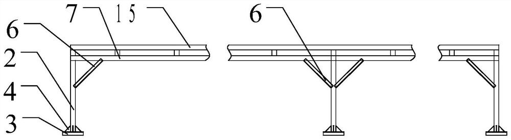 A kind of railway prefabricated T-beam concrete pouring protective shed