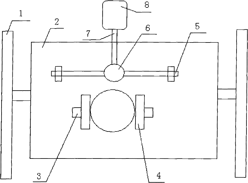 Clearing device of through holes of purifier carrier