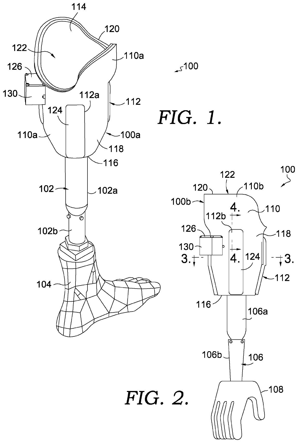 Temperature regulating apparatus for a prosthetic limb