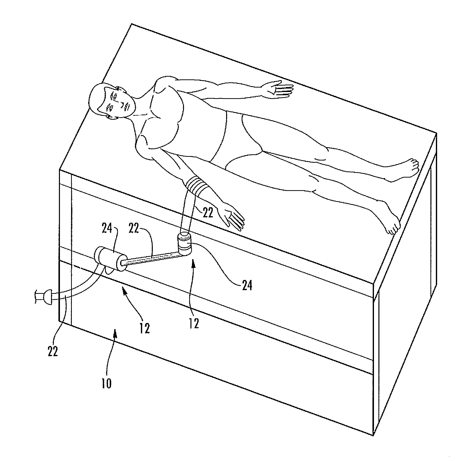 Electromagnetic locking mechanism for supporting limbs