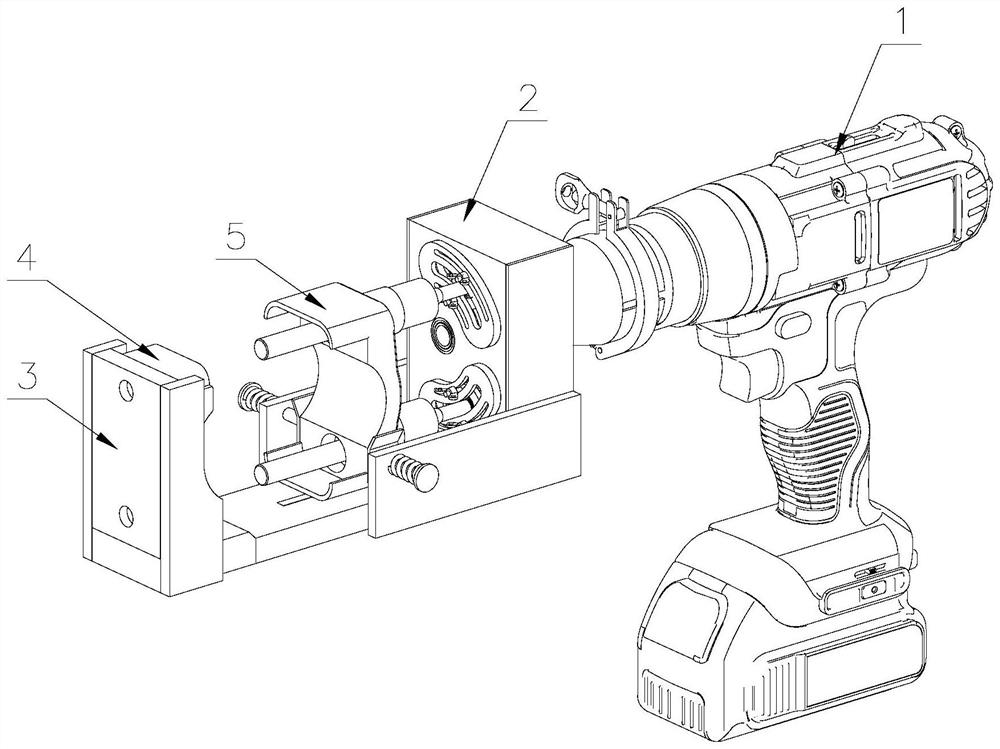 An auxiliary cable clamp installation device