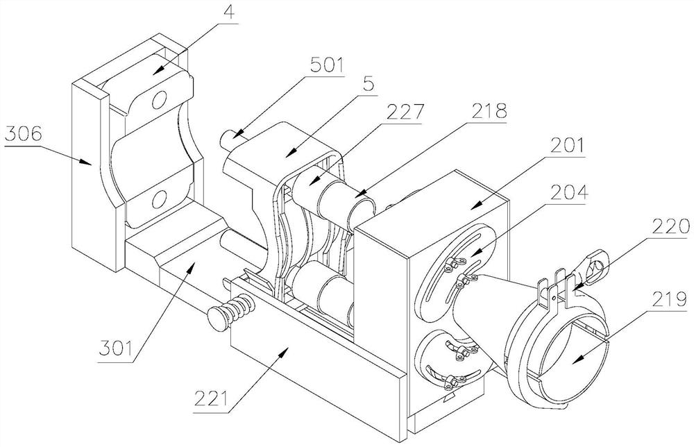 An auxiliary cable clamp installation device