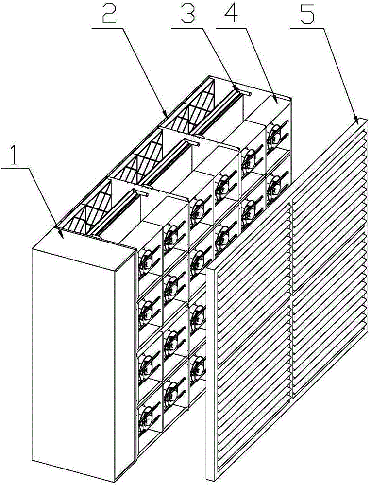 Building member type data center machine room air conditioner
