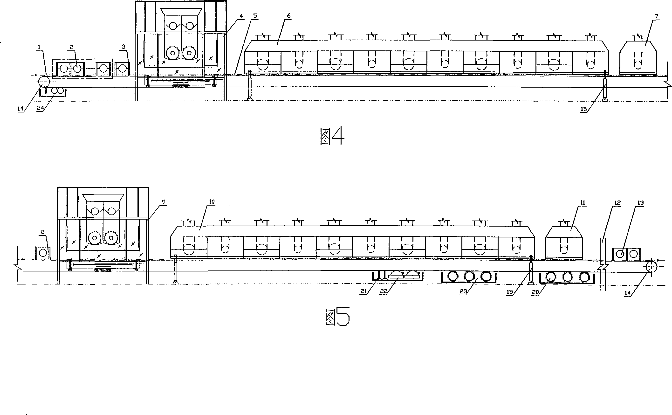Method of preparing graded cementing and colour separation pile coating and special hardware thereof