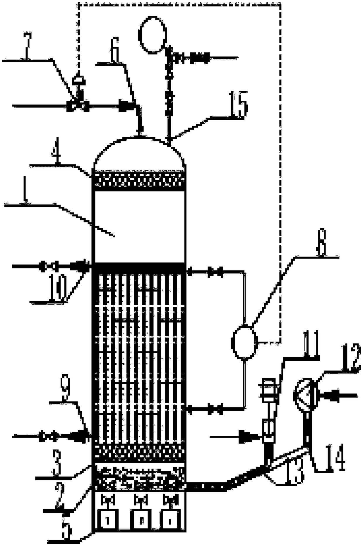 Conjoined balanced-pressure continuous extraction device capable of controlling bubble size of air-assisted solvents