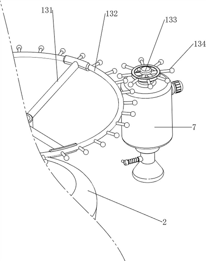 Wound cleaning and disinfecting device for orthopedics department