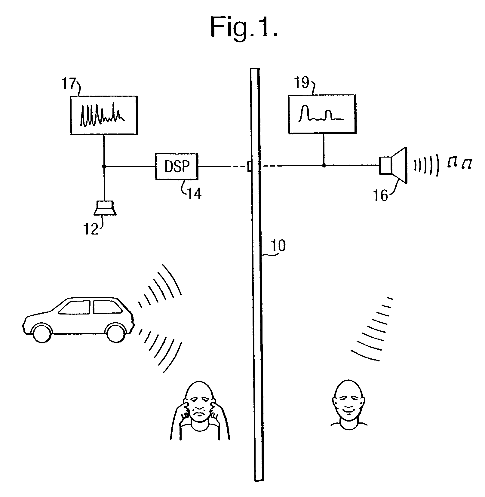 Apparatus for acoustically improving an environment