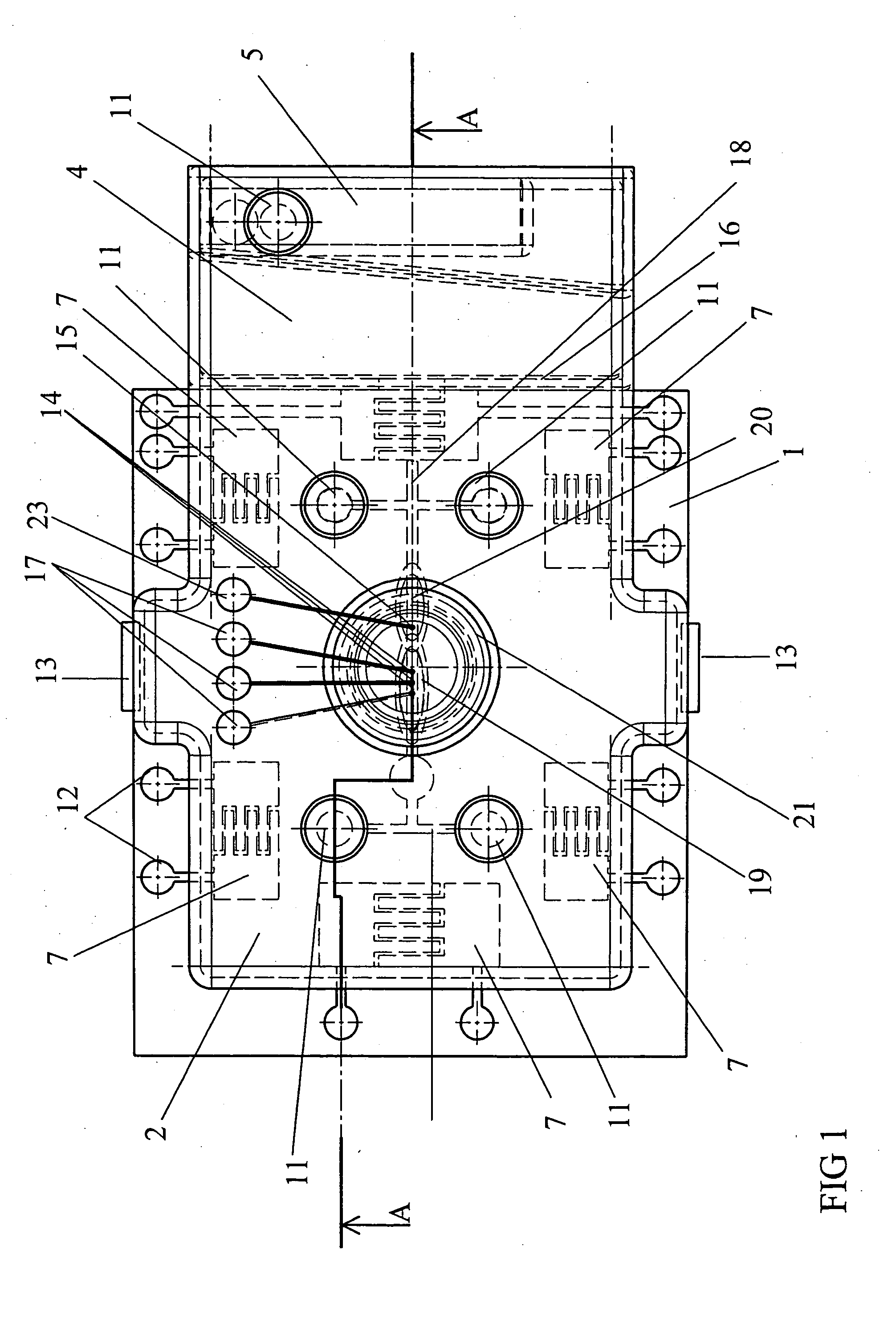 Method and device for determining analytes in a liquid