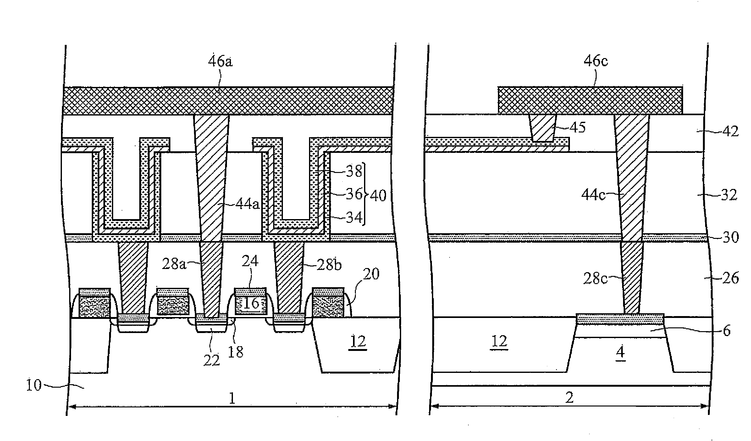 Structure for protecting metal-insulator-metal capacitor in memory device from charge damage